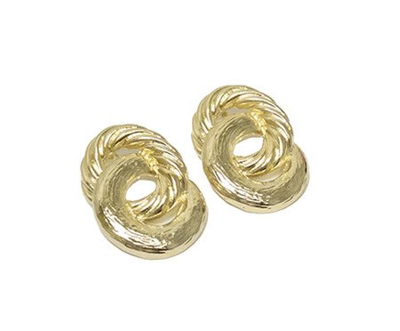 Brinco Circulos Bold Dourado | Westwing