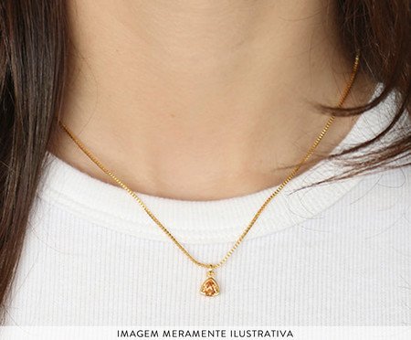 Colar Triangulo Zirconia Rosé | Westwing