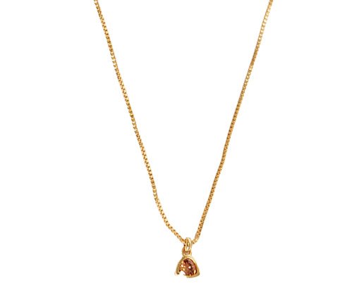 Colar Triangulo Zirconia Rosé, Dourado | WestwingNow