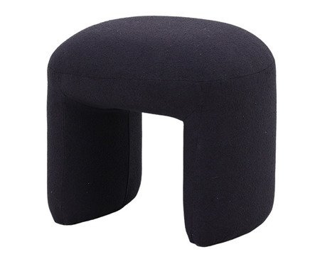 Puff Refugio Boucle Azul Noite | Westwing