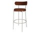 Banqueta Serena Tecido Marrom Castanho Base Areia, brown | WestwingNow
