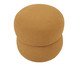 Puff Respiro Tecido Amarelo Ocre, yellow | WestwingNow
