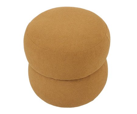 Puff Respiro Tecido Amarelo Ocre | Westwing