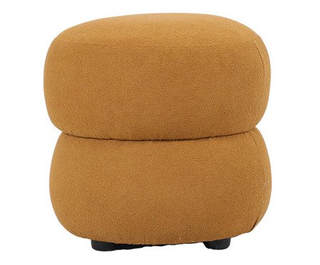 Puff Respiro Tecido Amarelo Ocre | Westwing