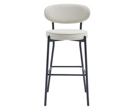 Banqueta Eva Tecido Off White | Westwing