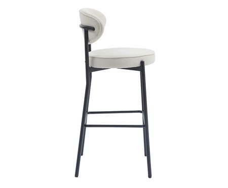 Banqueta Eva Tecido Off White | Westwing