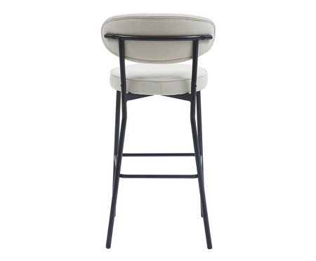 Banqueta Eva Tecido Off White | Westwing