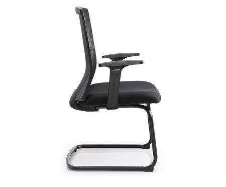 Cadeira Office Chicago Fixa Preta | Westwing