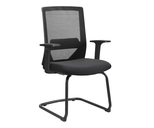 Cadeira Office Chicago Fixa Preta, black | WestwingNow