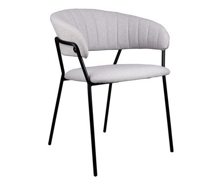 Cadeira Mara Linho Cinza | Westwing