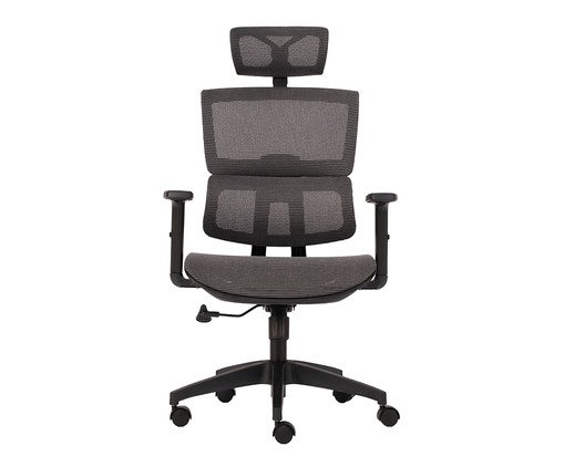 Cadeira Office Oregon C/ Apoio e Braço 3D Tela Mesh Preta, black | WestwingNow