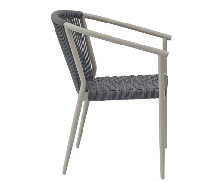 Cadeira Oliveta Corda Cinza Base Areia | Westwing