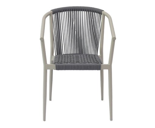 Cadeira Oliveta Corda Cinza Base Areia, grey | WestwingNow
