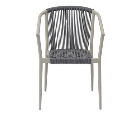 Cadeira Oliveta Corda Cinza Base Areia | Westwing