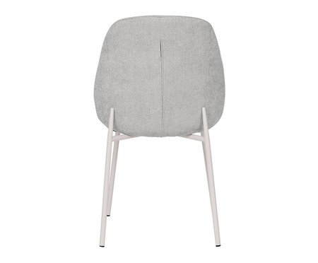 Cadeira Clara Tecido Fendi Base Off White | Westwing