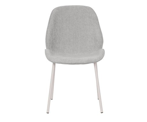 Cadeira Clara Tecido Fendi Base Off White, white | WestwingNow