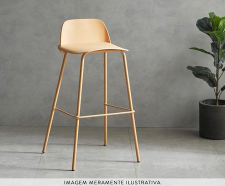 Banqueta Hana Amarelo Mel | Westwing