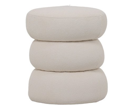 Puff Alma Boucle OPuff White, Off White | WestwingNow