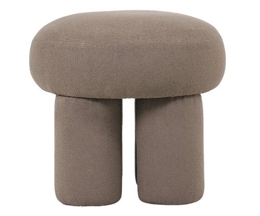 Puff Conexao Boucle Cinza Quente, grey | WestwingNow