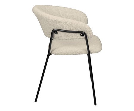 Cadeira Mara Boucle Off White | Westwing
