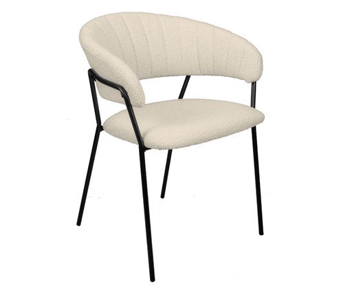 Cadeira Mara Boucle Off White, Off White | WestwingNow