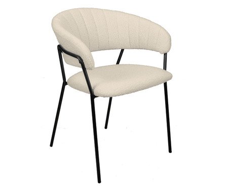 Cadeira Mara Boucle Off White | Westwing