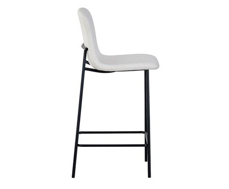 Banqueta Celeste Tecido Off White | Westwing