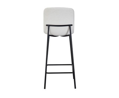 Banqueta Celeste Tecido Off White | Westwing
