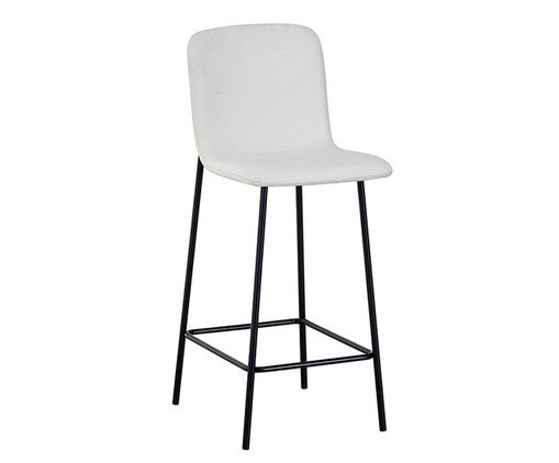 Banqueta Celeste Tecido Off White, Off White | WestwingNow