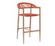 Banqueta Trancoso Corda Terracota Base Castanho Claro, Terracotta | WestwingNow