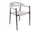 Cadeira Trancoso Corda Amendoa Base Grafite, beige | WestwingNow