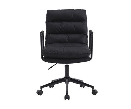 Cadeira Office Arizona Aveludado Preto | Westwing