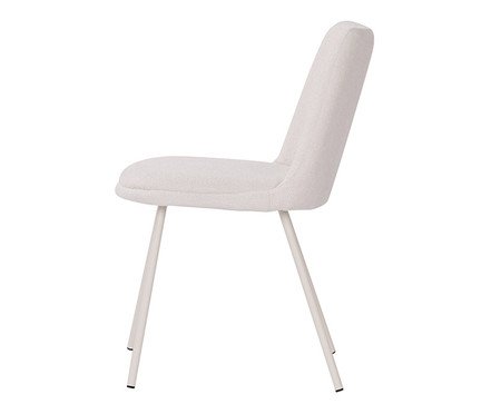 Cadeira Selene Tecido Off White Base Areia | Westwing