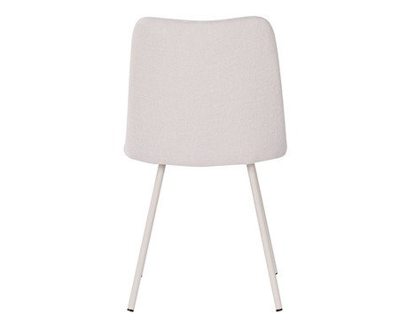 Cadeira Selene Tecido Off White Base Areia | Westwing