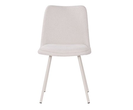 Cadeira Selene Tecido Off White Base Areia | Westwing