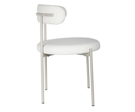 Cadeira Serena Boucle Off White Base Areia | Westwing