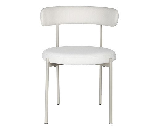 Cadeira Serena Boucle Off White Base Areia, Off White | WestwingNow
