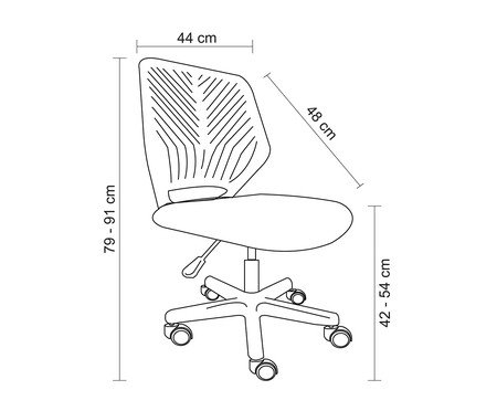 Cadeira Office Jesi Preta | Westwing