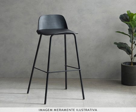 Banqueta Hana Preto | Westwing