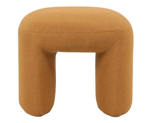 Puff Refugio Boucle Laranja Entardecer, orange | WestwingNow