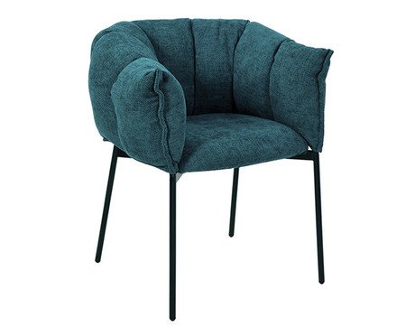 Cadeira Joy Tecido Azul Entardecer | Westwing