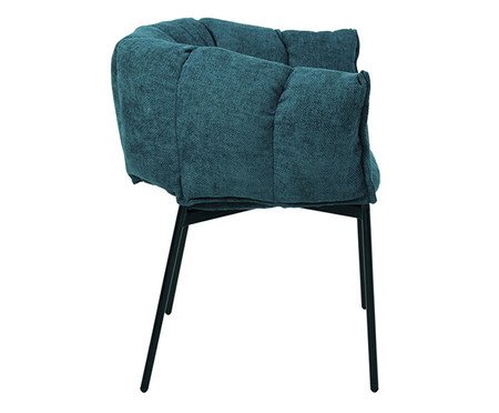 Cadeira Joy Tecido Azul Entardecer | Westwing