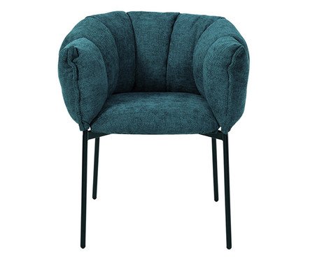 Cadeira Joy Tecido Azul Entardecer | Westwing