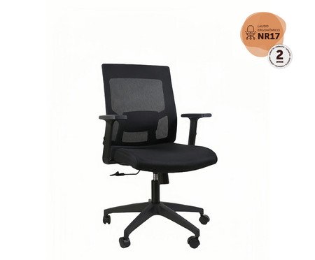 Cadeira Office Dakota Tela Mesh Preta | Westwing