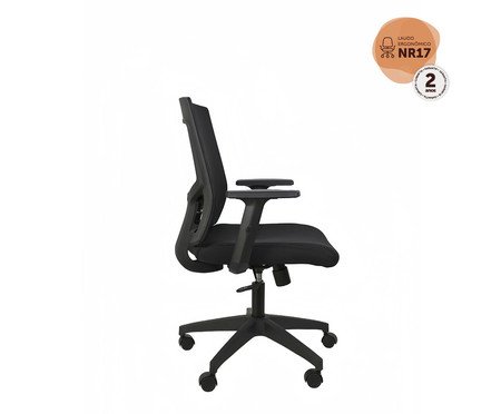 Cadeira Office Dakota Tela Mesh Preta | Westwing