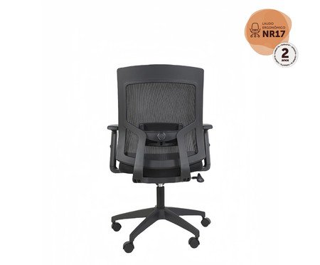 Cadeira Office Dakota Tela Mesh Preta | Westwing
