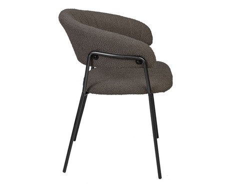 Cadeira Mara Boucle Cinza Quente | Westwing