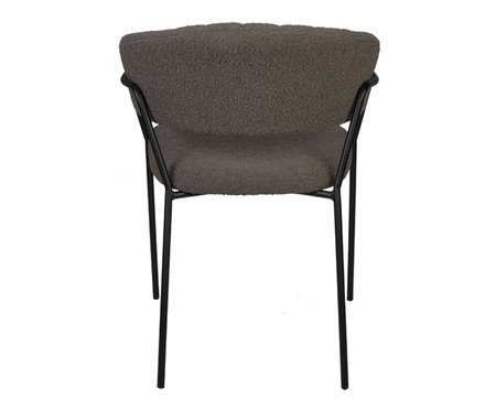 Cadeira Mara Boucle Cinza Quente | Westwing