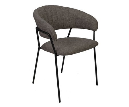 Cadeira Mara Boucle Cinza Quente | Westwing