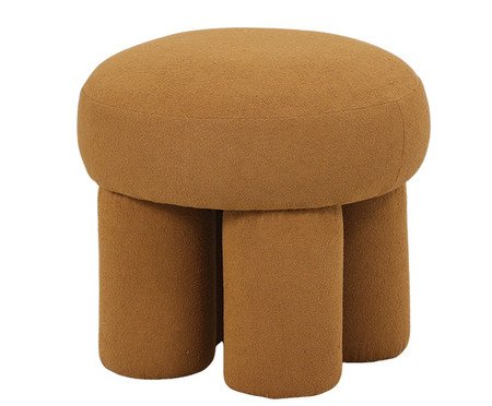 Puff Conexao Boucle Amarelo Ocre | Westwing